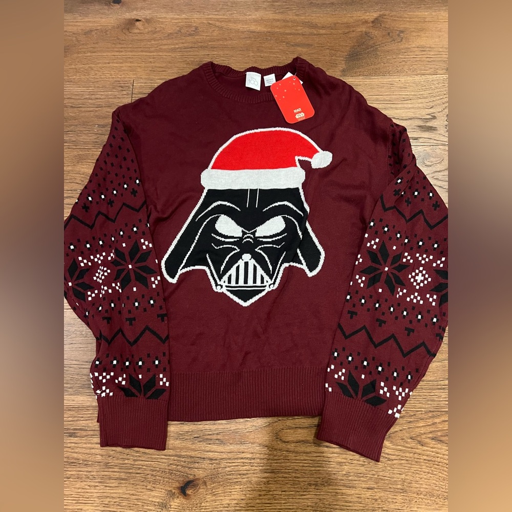 Disney 100 Men’s Star Wars Darth Vader Christmas sweater